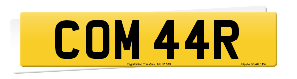 Registration number COM 44R